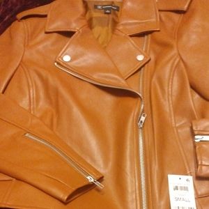 Brown pleather jacket